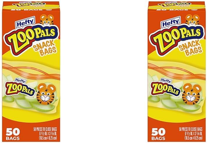 Hefty Zoo Pals Sandwich Bags 50ct