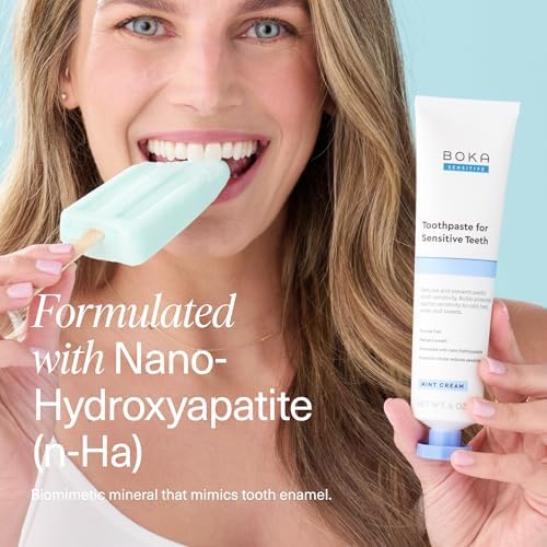Boka Sensitive Toothpaste - Fluoride Free Nano Hydroxyapatite Toothpaste