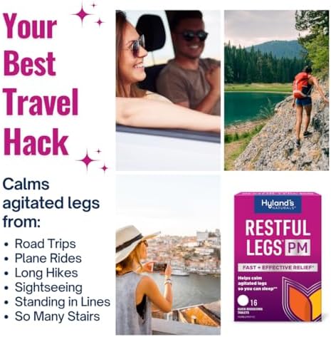 Hyland's Restful Legs PM Tablets, Nighttime Formula so You Can Sleep, 50ct