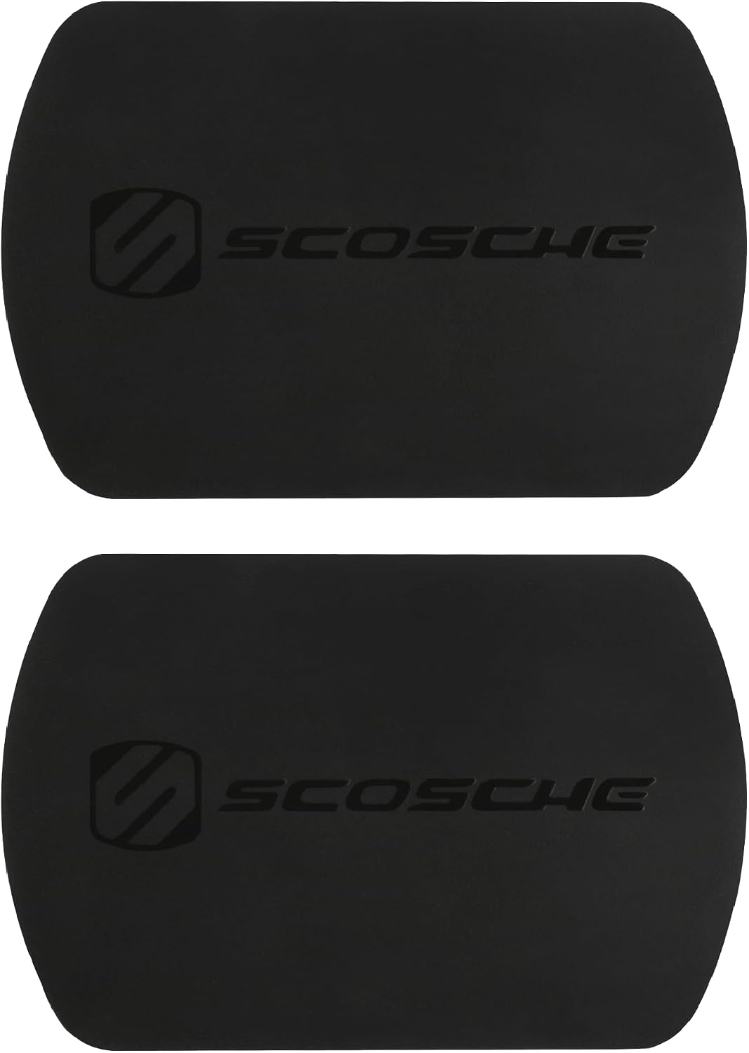 Scosche MagicMount Replacement Metal Plate Kit, Large Metal Plates with Strong Adhesive for Car Magnet Phone Mount Magnetic Cell Phone Holder, Universal Fit with All Devices and Cases, Black, 2-Pack