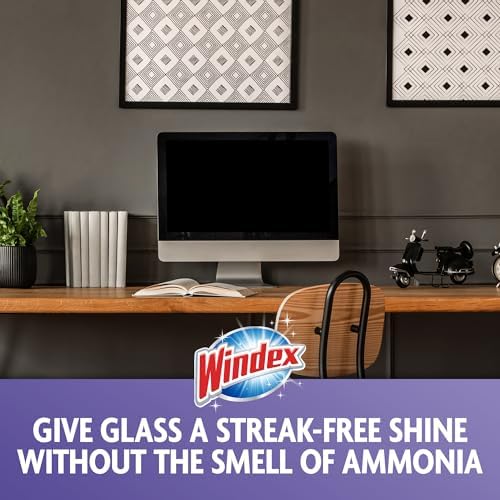 Windex Ammonia Free Glass and Window Cleaning Wipes, 25 Count