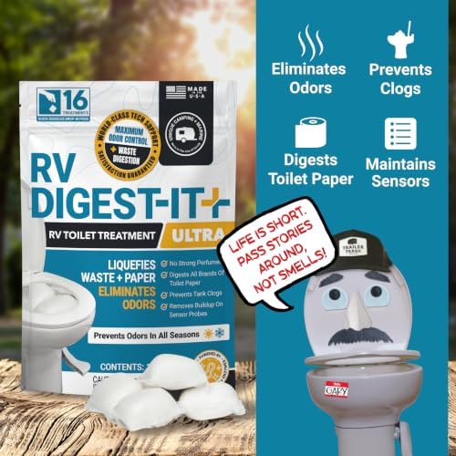Unique RV Digest-It Ultra Drop-In Pods RV Tank Treatment, 16 Count