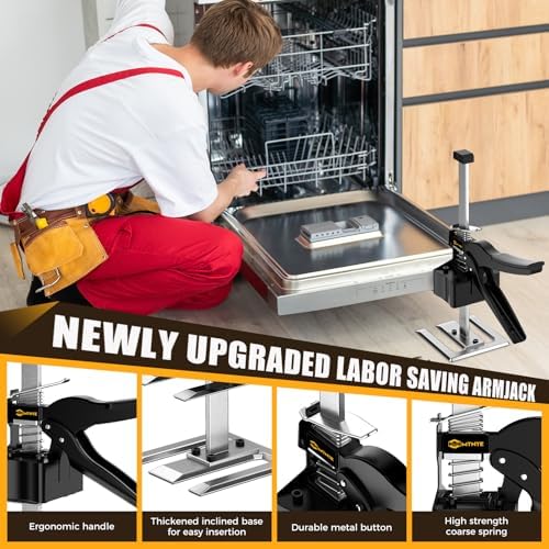 Labor Saving Arm, 2 Pack Furniture Jack Lifter Tool, Black&Yellow