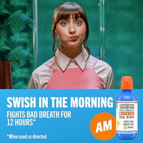 TheraBreath AM + PM Mouthwash Bundle, 16 fl oz, 2-Pack