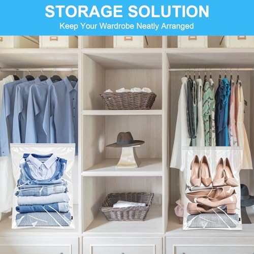 Large 5 Gallon Plastic Storage Bags 10pcs 18" x 24", 2.4 Mil Thick