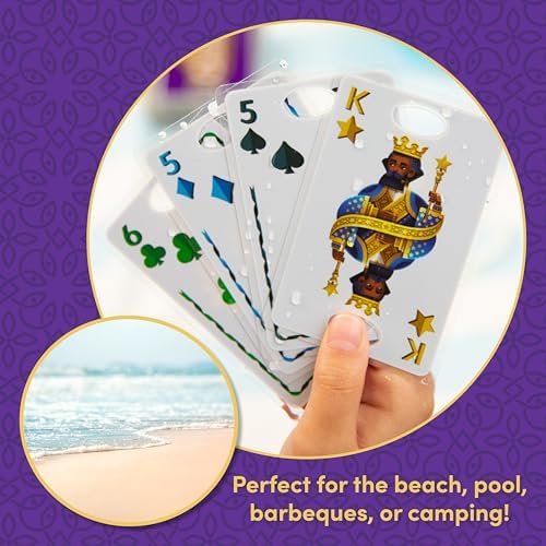 Five Crowns Waterproof Rummy Style Card Game for Kids, Family Game Night