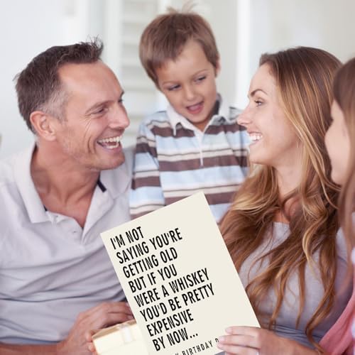 FANCYLUCKY Funny Birthday Card Gift for Dad from Son Daughter