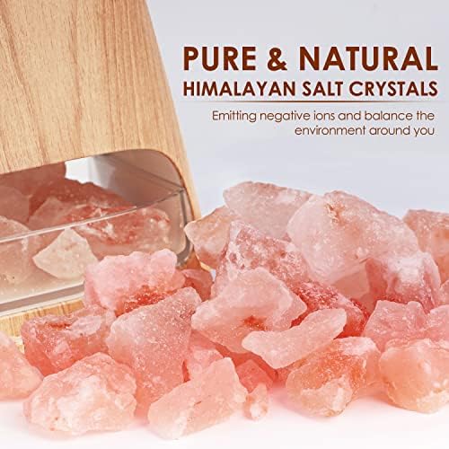 SALKING 2-in-1 Essential Oil Diffuser for Home & Himalayan Salt Lamp, 150ml