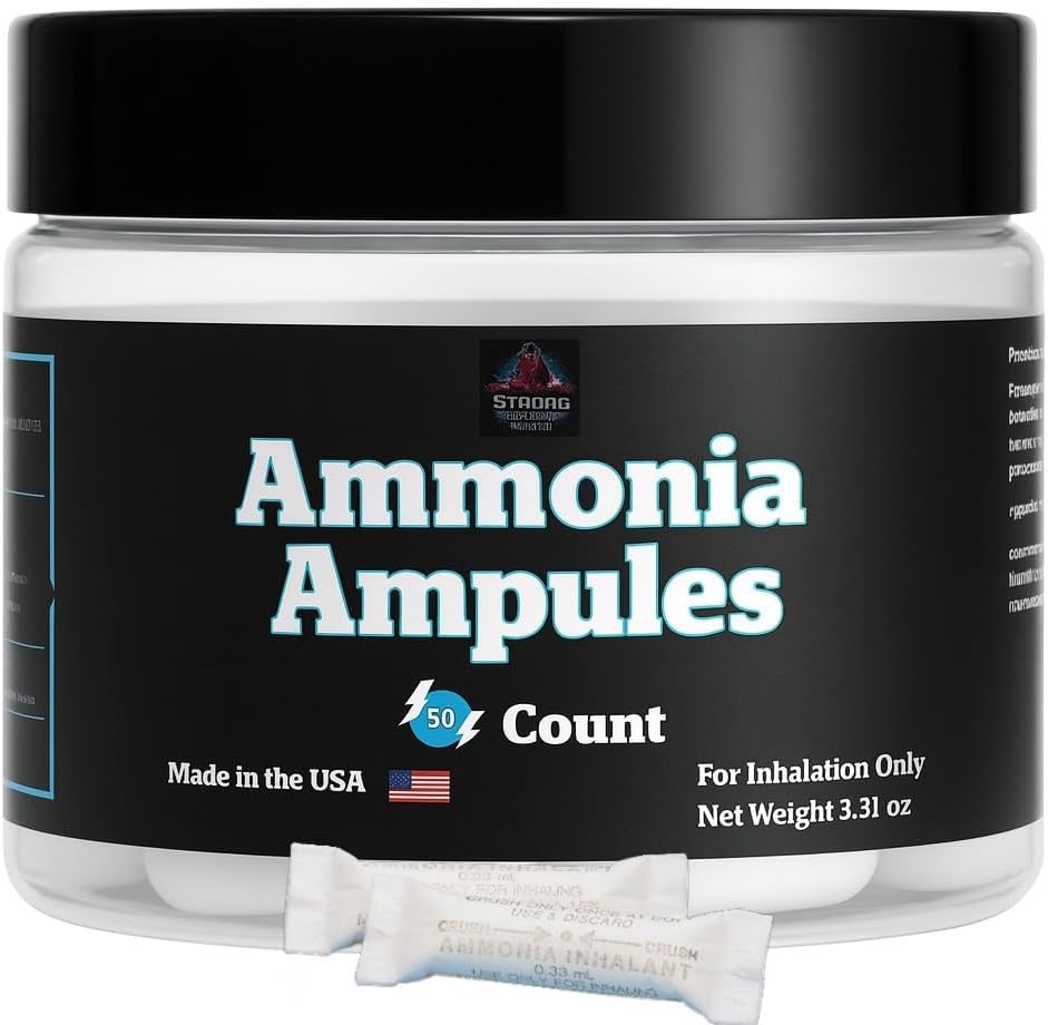 Smelling Salts 50 Count Ampules First Aid