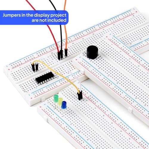 ELEGOO 3pcs Breadboard 830 Point Solderless Prototype PCB Board Kit