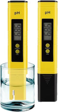 Digital pH Meter Tester Pen for Water, Pre-Calibrated, High Accuracy ±0.01, 0–14 pH Range, Pocket Size for Drinking Water, Pool, Aquarium & Hydroponics (Yellow)
