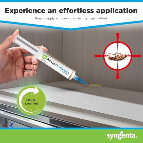 Syngenta - 61596 Evolution Cockroach Gel Bait, Size: 4 x 1.06 oz (30g), Various