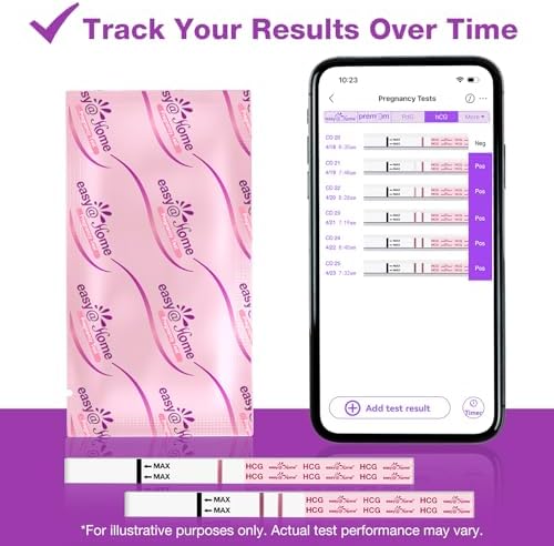 easy@Home Pregnancy Test Strips 40 Pack with Urine Cups