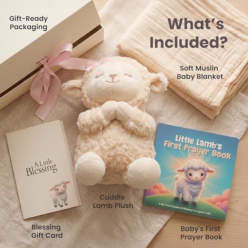 Baptism Gifts for Girl - Christening & Dedication 5-Piece Keepsake Set