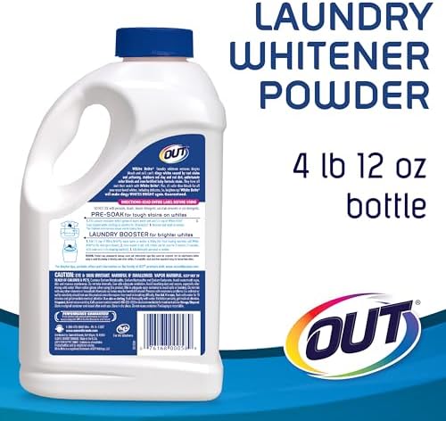 OUT White Brite Laundry Whitener, White Clothes Stain Remover, 4 lb 12 oz