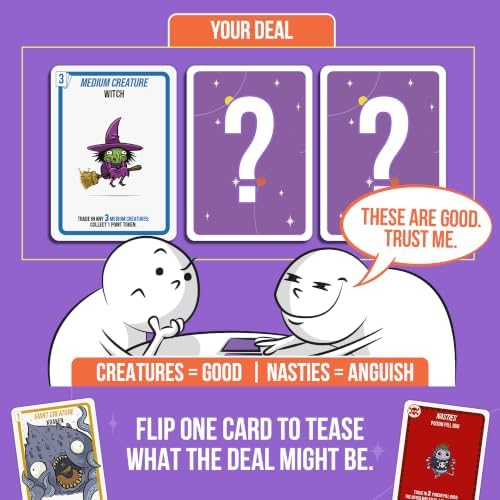 Exploding Kittens Sell Me a Sasquatch, 2-6 Players, Age 10+ Strategy Game