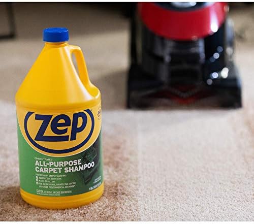 Zep All-Purpose Carpet Shampoo Concentrate Cleaner - 1 Gallon - ZUCEC128 - Professional Formula Removes Dirt and Stains