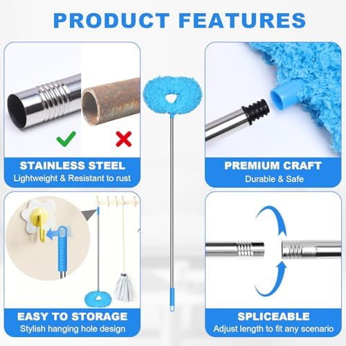 Storystore Ceiling Fan Cleaner Duster, Adjustable Microfiber Duster