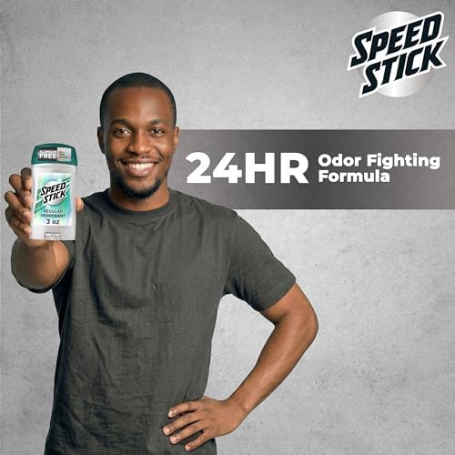 Speed Stick Aluminum Free Men's Deodorant, Regular, 3 oz (4 Pack)