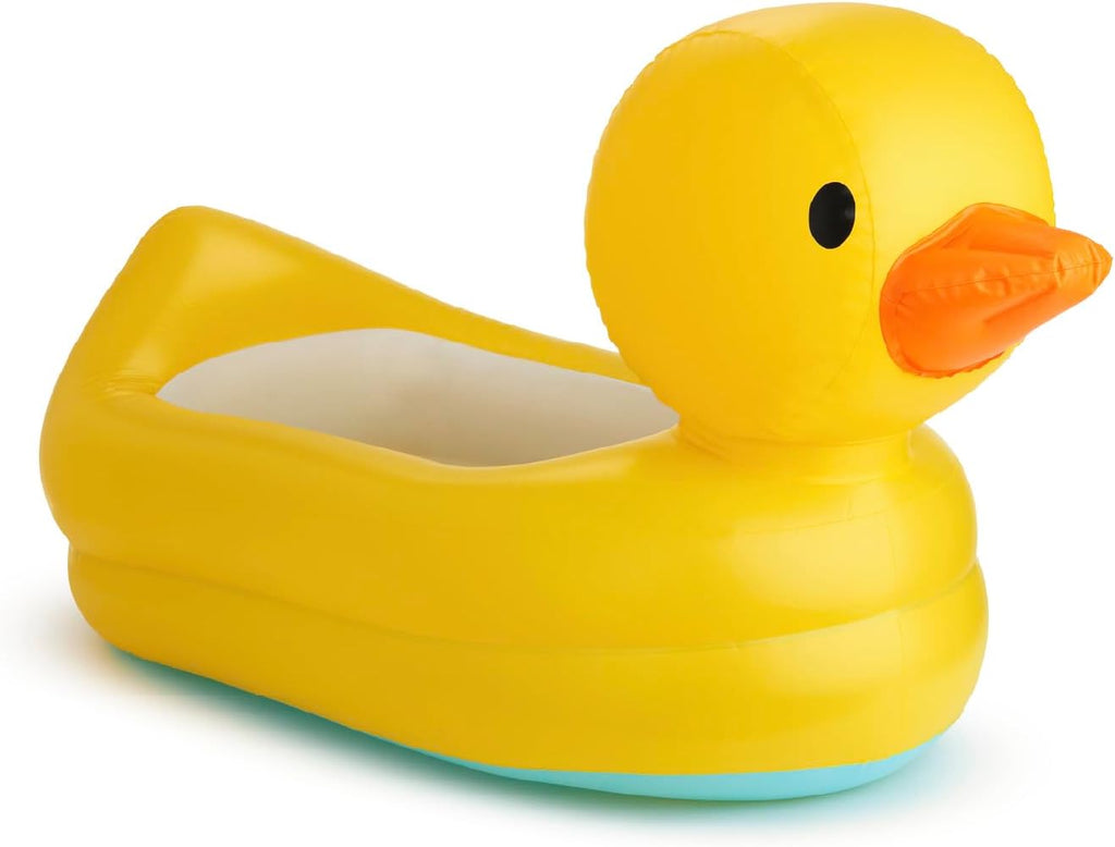 Munchkin Duck Inflatable Baby Bathtub, White Hot Heat Alert