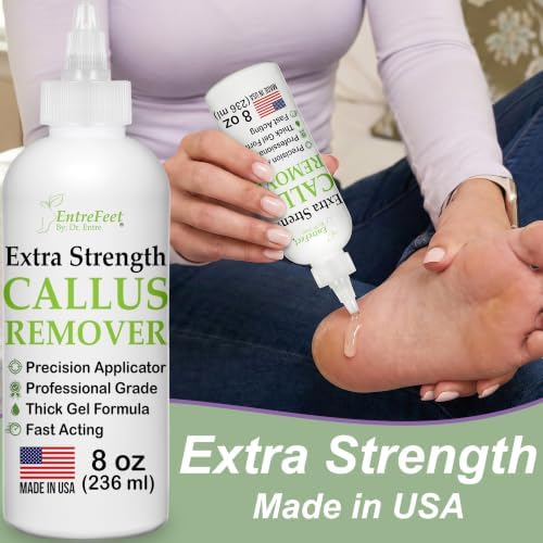 Callus Remover for Feet (Extra Strength 8 oz) Foot Callus Remover Gel