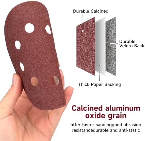 165 PCS 5 Inch Sanding Discs Random Orbital Sander Sandpaper