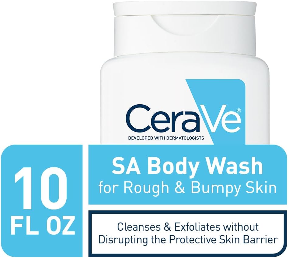 CeraVe Salicylic Acid Body Wash, Exfoliates Rough and Bumpy Skin, 10oz