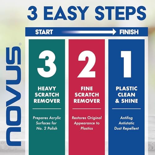 NOVUS 7030 | Fine Scratch Remover #2 | 8 Ounce Bottle