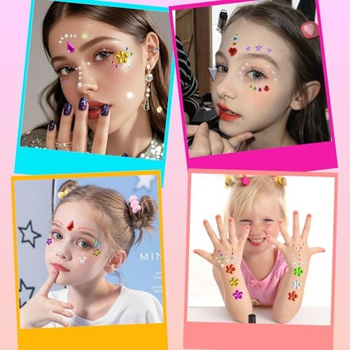 3528 PCS Gem Stickers,Self Adhesive Scrapbook Supplies Rhinestones Crafts