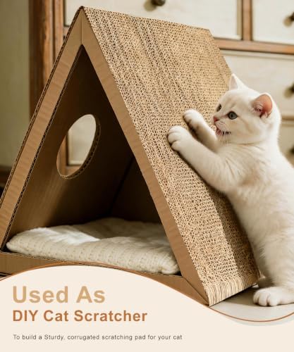 Magicheap 25 Pack Corrugated Cardboard Sheets, 8.5in x 11in