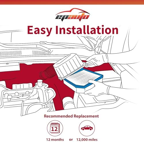 EPAuto GP997 (CA9997) Engine Air Filter Replacement for Subaru