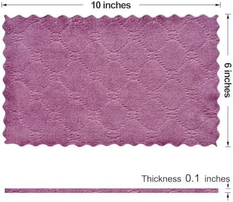 OstWony 12PCS Kitchen Towels Dish Cloths, Reusable Cleaning Rags 10x6in
