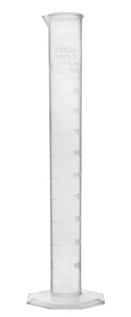 EISCO Plastic Graduated Cylinder, 100ml - Scientific Measuring Cylinder with Extra Stable Base - Polypropylene Plastic - Laboratory Quality, Autoclavable