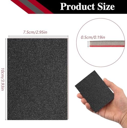 27 Pcs Sanding Sponge Block Pads, 120-3000 Grit Fine Sandpaper Sand Paper
