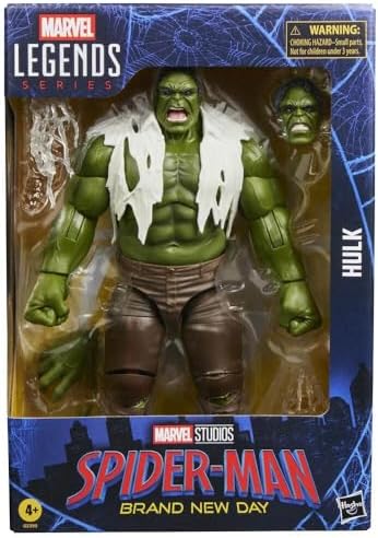 Marvel Legends Series Hulk, Spider-Man: Brand New Day Collectible 6-Inch Action Figure Set