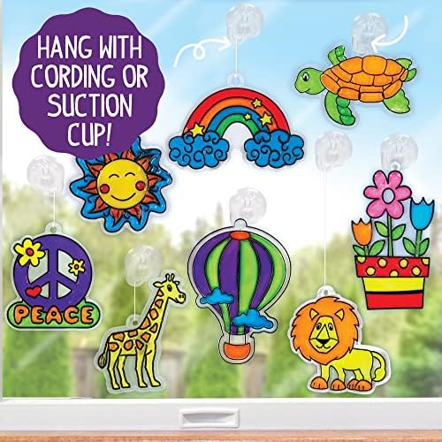 Made By Me Create Your Own Window Art Kit, Suncatchers, Makes 20+ Projects