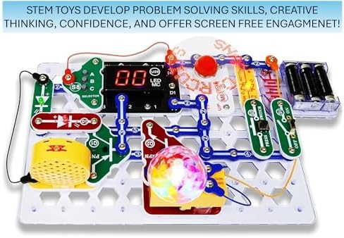 Snap Circuits “Arcade”, Electronics Exploration Kit, Stem Activities for Ages 8+, Full Color Project Manual (SCA-200)
