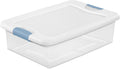 Sterilite Latching Box with Lids for Home and Office, 64 Quart, 4-Pack