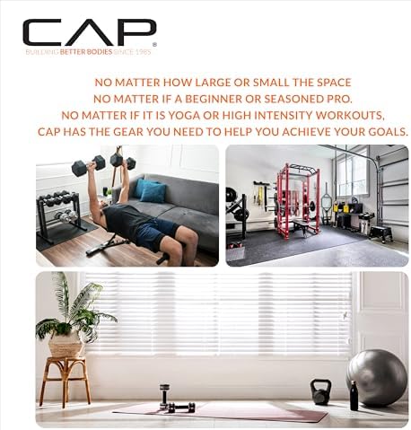 CAP Barbell Folding Exercise Mat – Durable, Anti-Tear, Thick Padding for Fitness, Aerobics, Gymnastics & Home Workouts. 72"L x 24"W x 2"Thick. BLUE