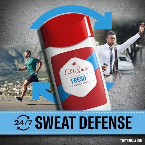 Old Spice Antiperspirant Deodorant For Men, High Endurance, 24/7 Sweat Defense & Odor Protection, 24/7 Freshness & Lasting Scent, Fresh Scent, 3.3 oz