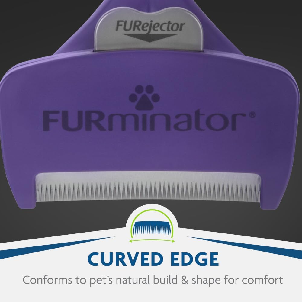 FURminator Medium to Large Cat deShedding Tool for Short Hair