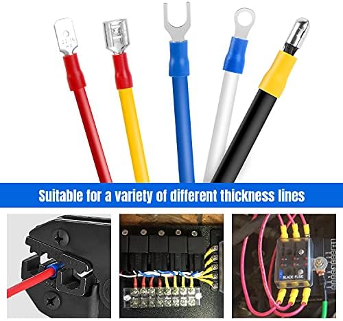 Nilight 540PCS Mixed Quick Disconnect Insulated Crimp Electrical Terminals