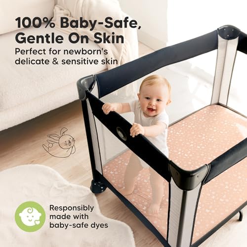 Pack and Play Sheets Fitted 2pk Mini Crib Sheet Pack N Play (Butterflies)