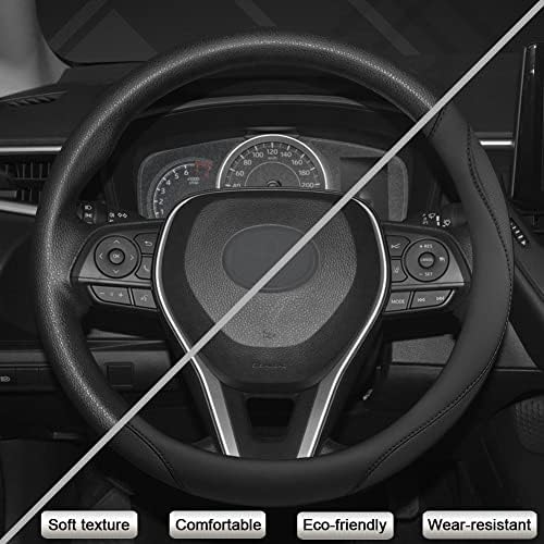 West Llama Customized Auto Car Steering Wheel Cover for Toyota (Black)