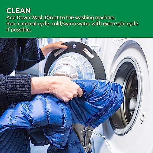 Nikwax Down Wash, 300ml, Detergent for down jackets and sleeping bags, outdoor apparel, clean, care, protect