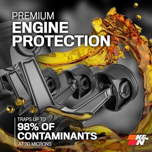 K&N Oil Filter: 20,000 Mile Engine Protection with Wrench Off Nut, HP-1008