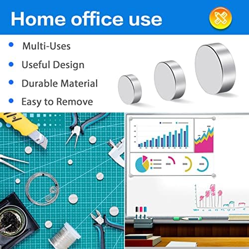 TRYMAG Small Magnets,400Pcs Neodymium Print Rare Earth Magnet