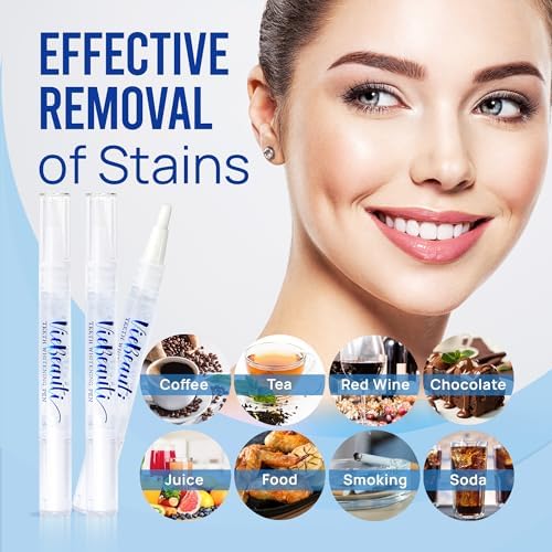 VieBeauti Teeth Whitening Pen, 3 Pens, Carbamide Peroxide Gel for Adults