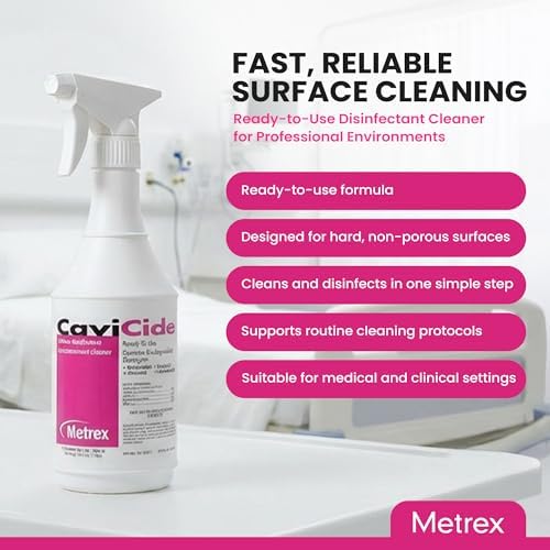 Metrex CaviCide Germicidal Surface Disinfectant Spray, 24 Oz Spray, 1 Count
