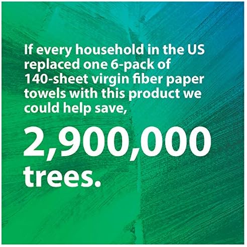 Seventh Generation 100% Recycled Paper Towels, 2 Ply, 140 Sheets, 6 Rolls
